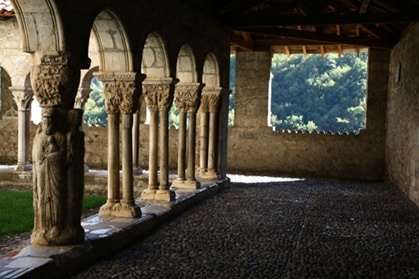 Romanesque cloister of the Sainte-Marie Cathedral in Saint-Bertrand de Comminges
