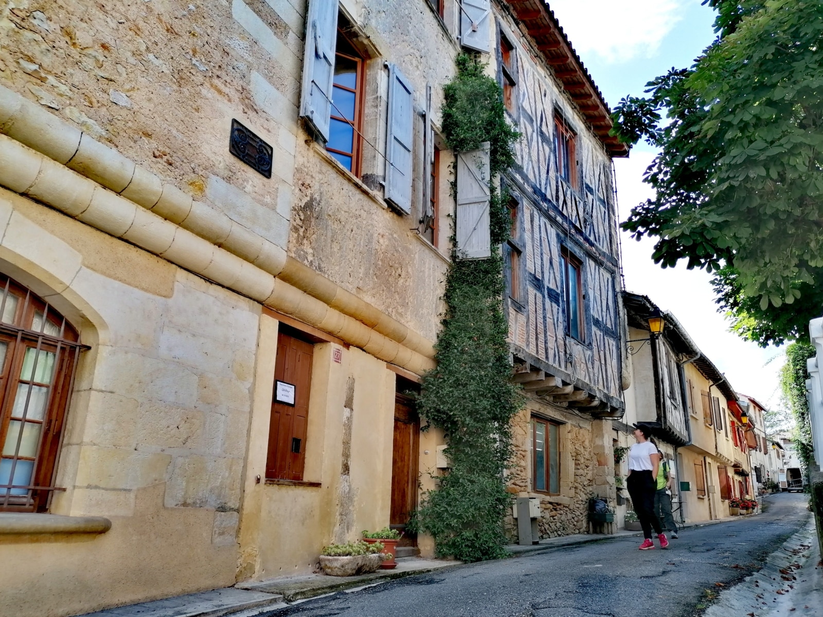 Aurignac.
maisons anciennes en pierre et colombages