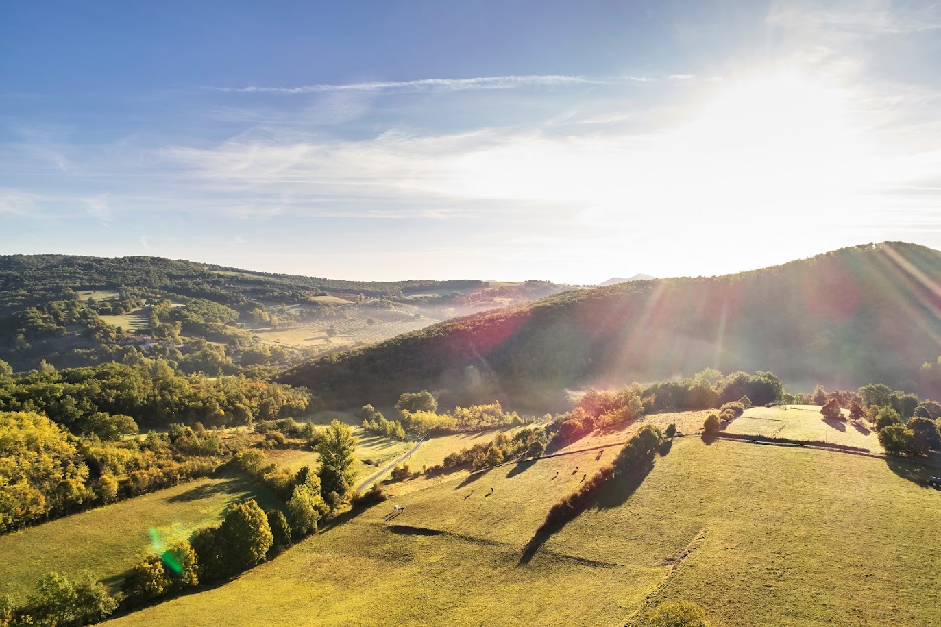 Breathtaking countryside around Aurignac