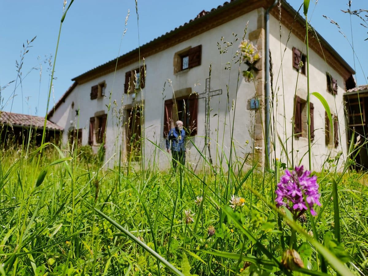an open-air museum.
house and owner