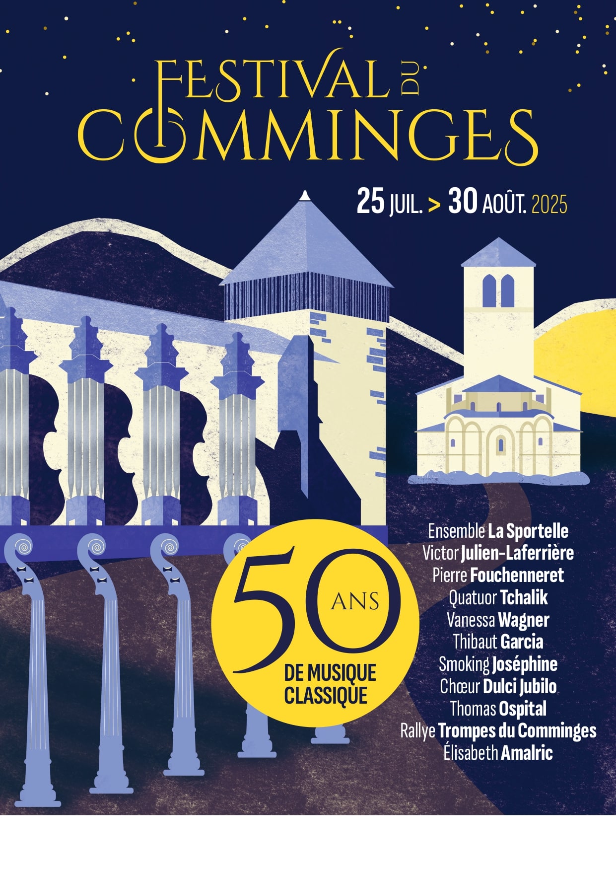 Cartel 50 años festival comminges